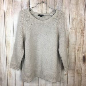 Ann Taylor ribbed pullover wool blend sweater NWOT